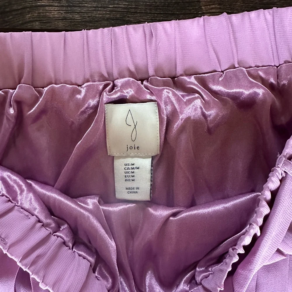 NWT Joie Purple Pleated Women's Skirt - Picture 3 of 7